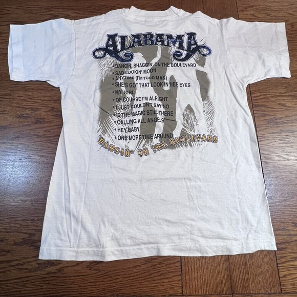 Vtg 1996 Alabama Dancin On The Boulevard  Band T-Shirt M Single Stitch - Picture 2 of 9